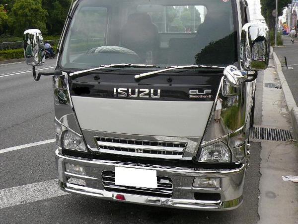 いすゞ 超低 PMエルフ コーナーパネル メッキ 上部カバー 公式