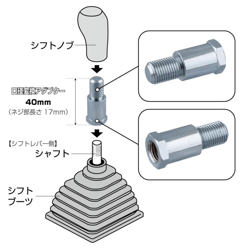 【★安心の定価販売★】 シフトノブ口径変換アダプター その他